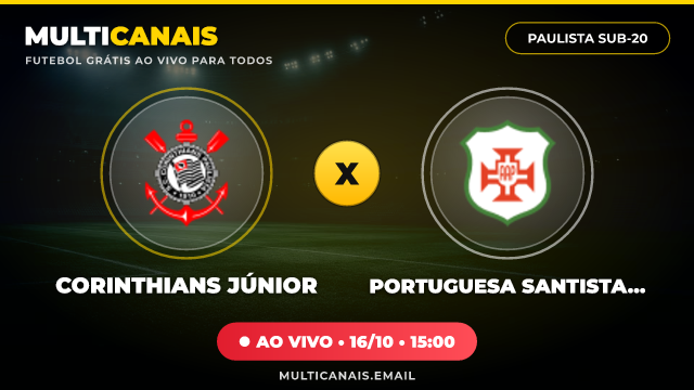 Banner Corinthians Júnior x Portuguesa Santista Júnior