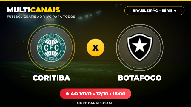 Banner Coritiba x Botafogo