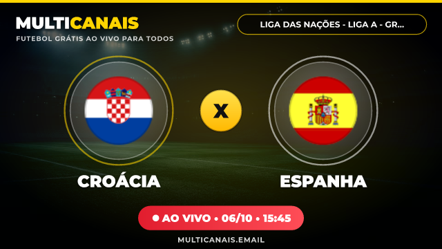 Banner Croácia x Espanha