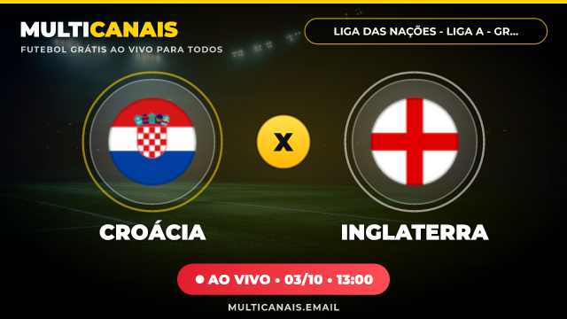 Banner Croácia x Inglaterra