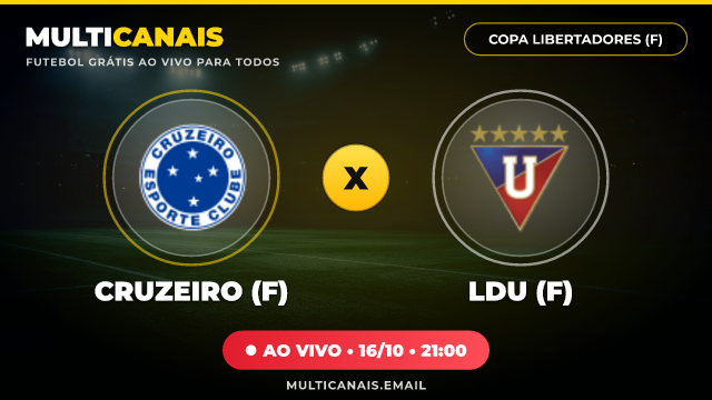 Banner Cruzeiro (F) x LDU (F)