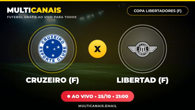 Banner Cruzeiro (F) x Libertad (F)