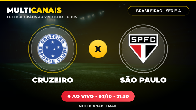 Banner Cruzeiro x São Paulo