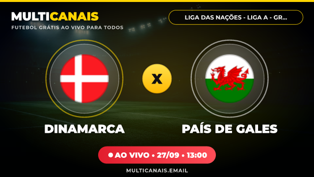 Banner Dinamarca x País de Gales