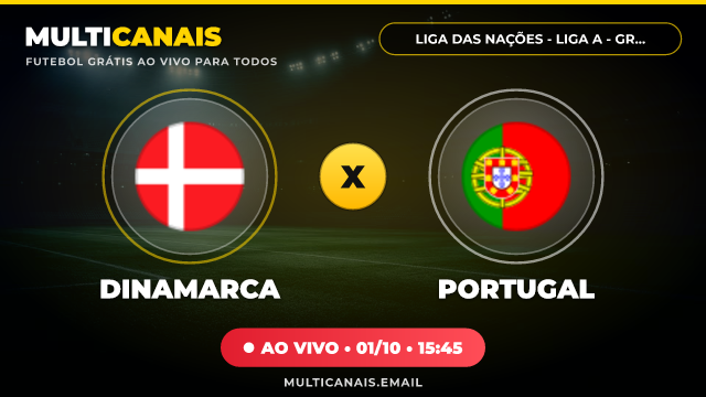 Banner Dinamarca x Portugal