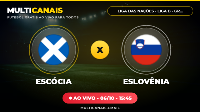 Banner Escócia x Eslovênia