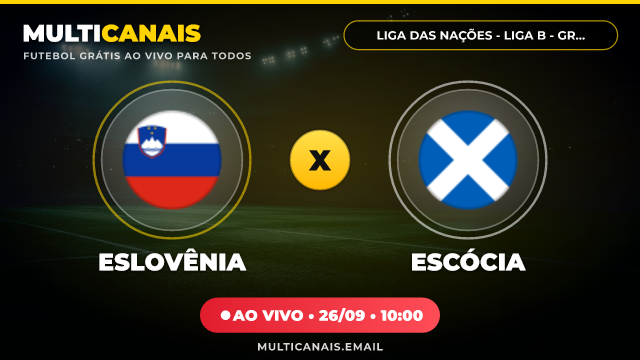 Banner Eslovênia x Escócia