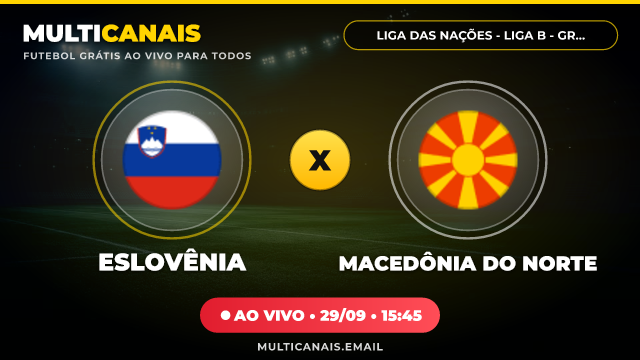 Banner Eslovênia x Macedônia do Norte