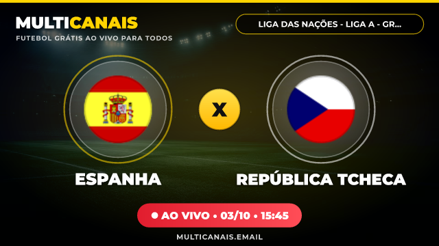 Banner Espanha x República Tcheca