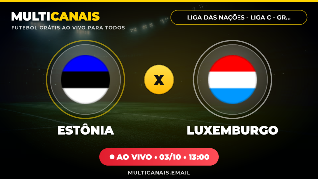 Banner Estônia x Luxemburgo
