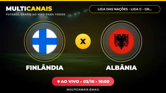Banner Finlândia x Albânia