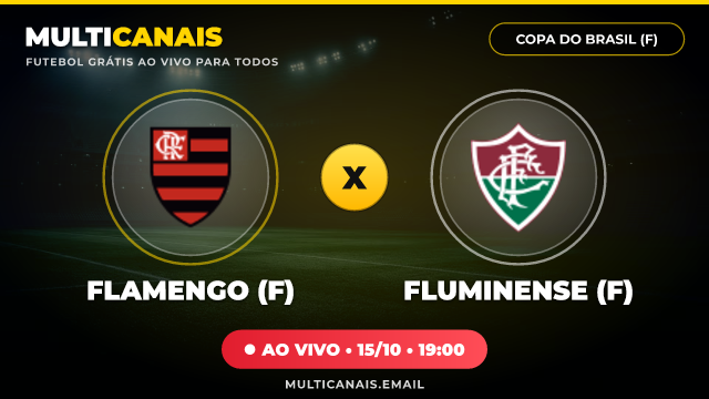 Banner Flamengo (F) x Fluminense (F)