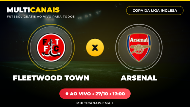 Banner Fleetwood Town x Arsenal