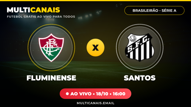 Banner Fluminense x Santos