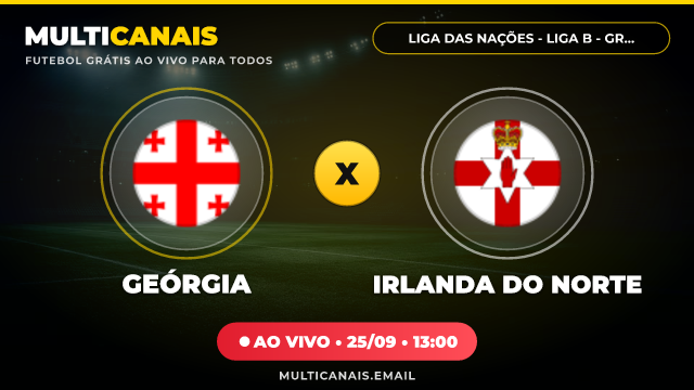 Banner Geórgia x Irlanda do Norte