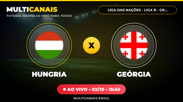 Banner Hungria x Geórgia