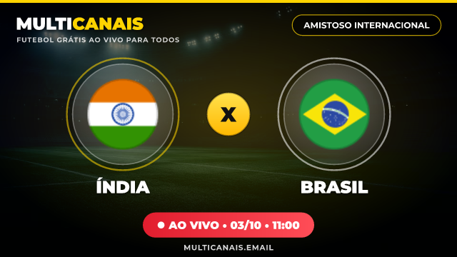 Banner Índia x Brasil
