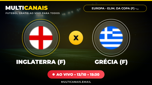 Banner Inglaterra (F) x Grécia (F)