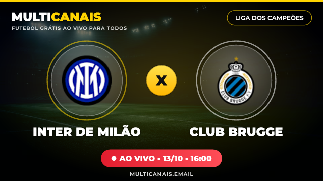 Banner Inter de Milão x Club Brugge