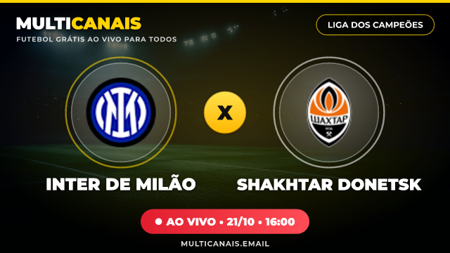 Banner Inter de Milão x Shakhtar Donetsk