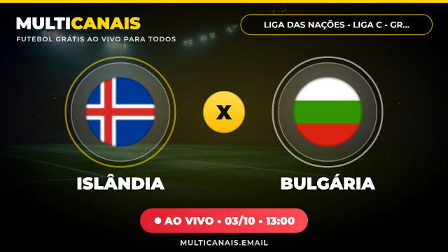 Banner Islândia x Bulgária