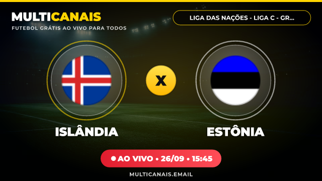 Banner Islândia x Estônia