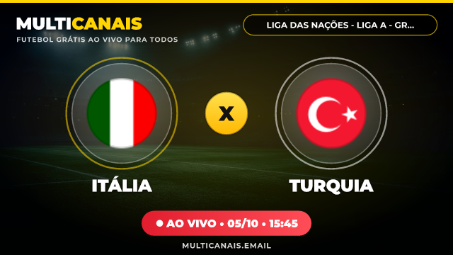 Banner Itália x Turquia