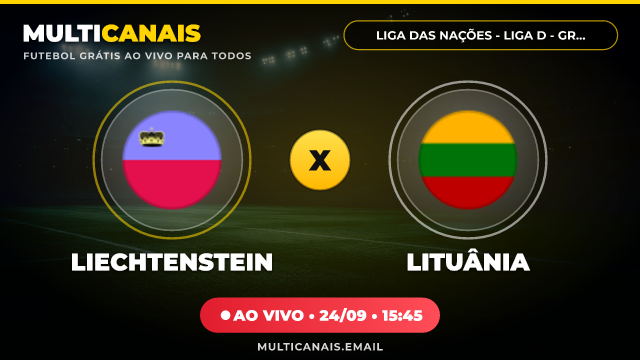 Banner Liechtenstein x Lituânia