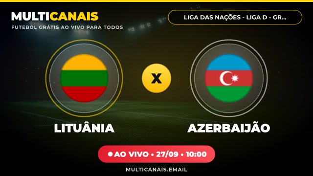 Banner Lituânia x Azerbaijão