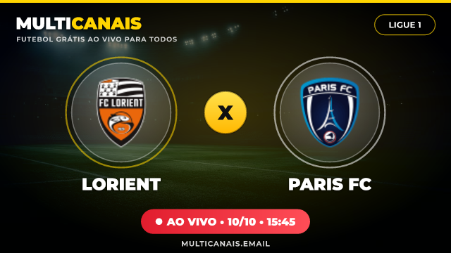 Banner Lorient x Paris FC