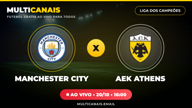 Banner Manchester City x AEK Athens