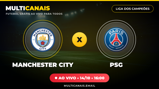 Banner Manchester City x PSG