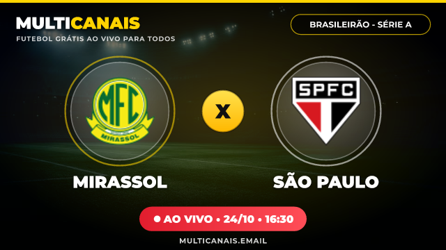 Banner Mirassol x São Paulo