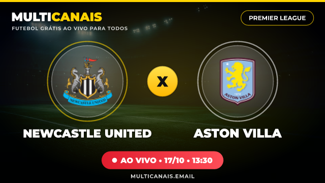 Banner Newcastle United x Aston Villa