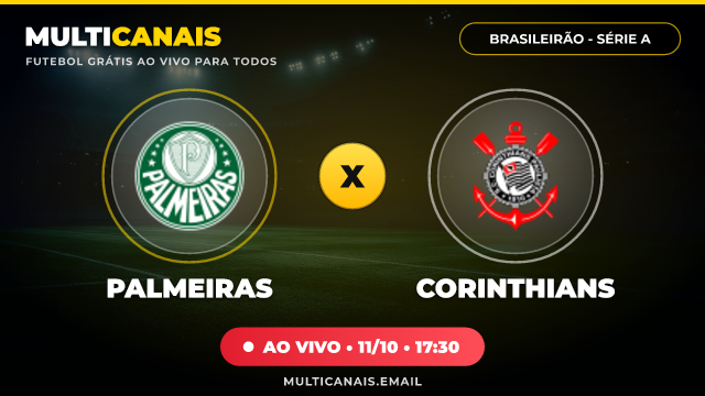 Banner Palmeiras x Corinthians