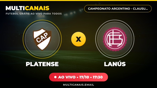Banner Platense x Lanús