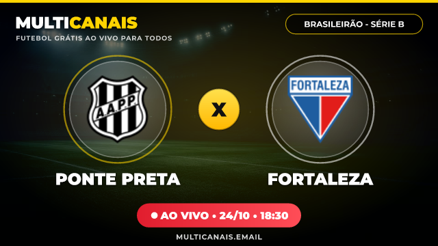 Banner Ponte Preta x Fortaleza