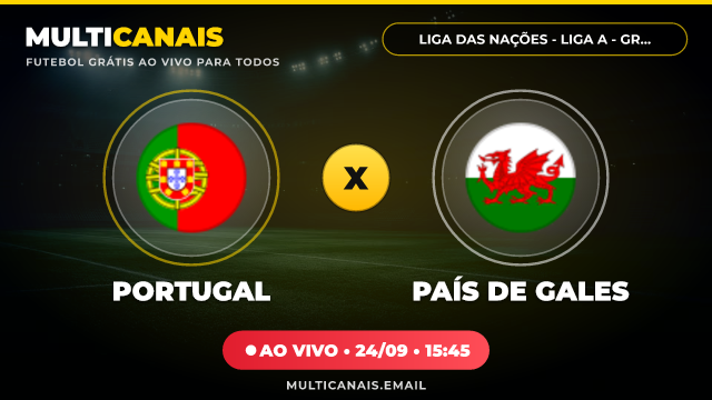 Banner Portugal x País de Gales