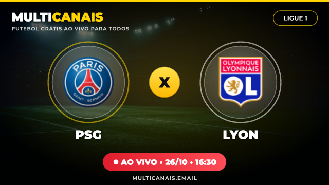 Banner PSG x Lyon