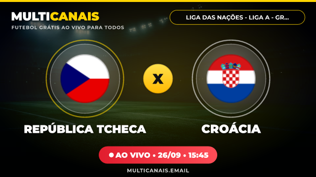 Banner República Tcheca x Croácia