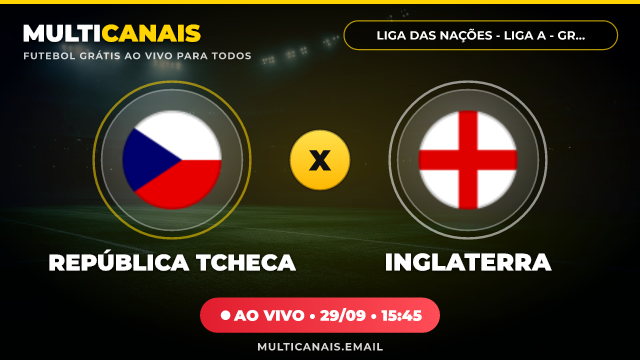 Banner República Tcheca x Inglaterra