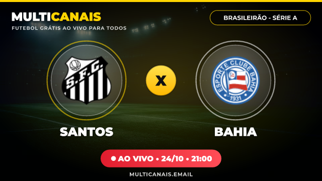 Banner Santos x Bahia