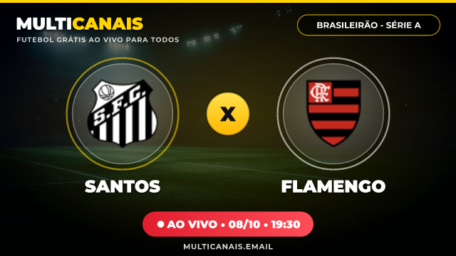 Banner Santos x Flamengo