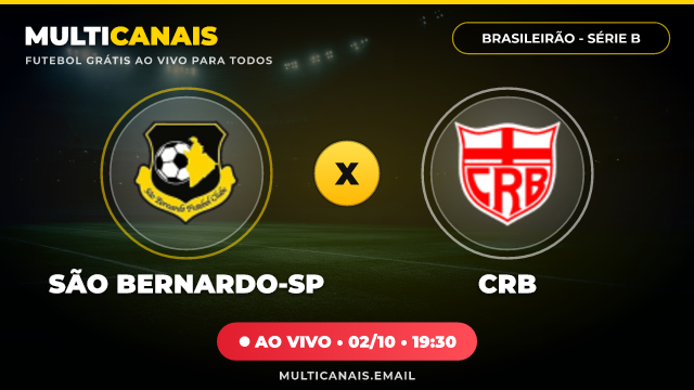 Banner São Bernardo-SP x CRB