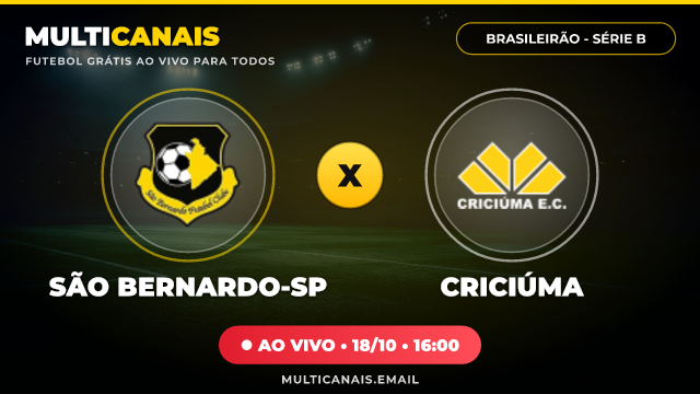 Banner São Bernardo-SP x Criciúma