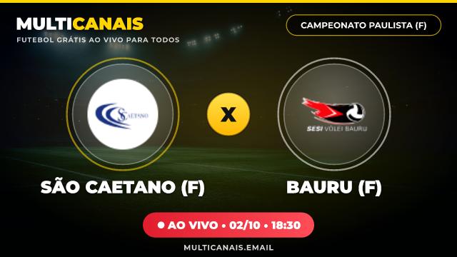 Banner São Caetano (F) x Bauru (F)
