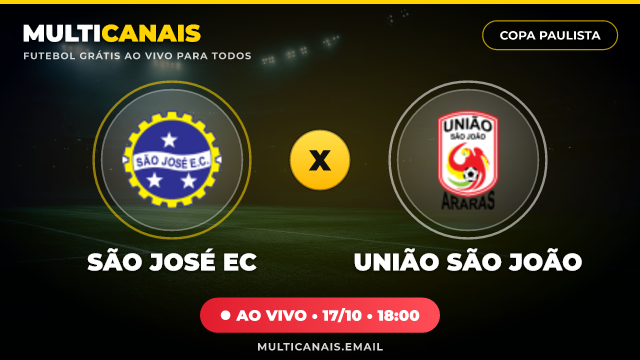 Banner São José EC x União São João