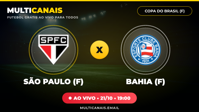 Banner São Paulo (F) x Bahia (F)