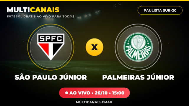 Banner São Paulo Júnior x Palmeiras Júnior