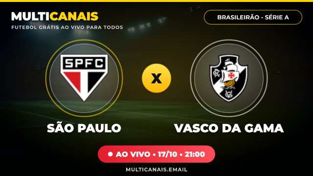 Banner São Paulo x Vasco da Gama